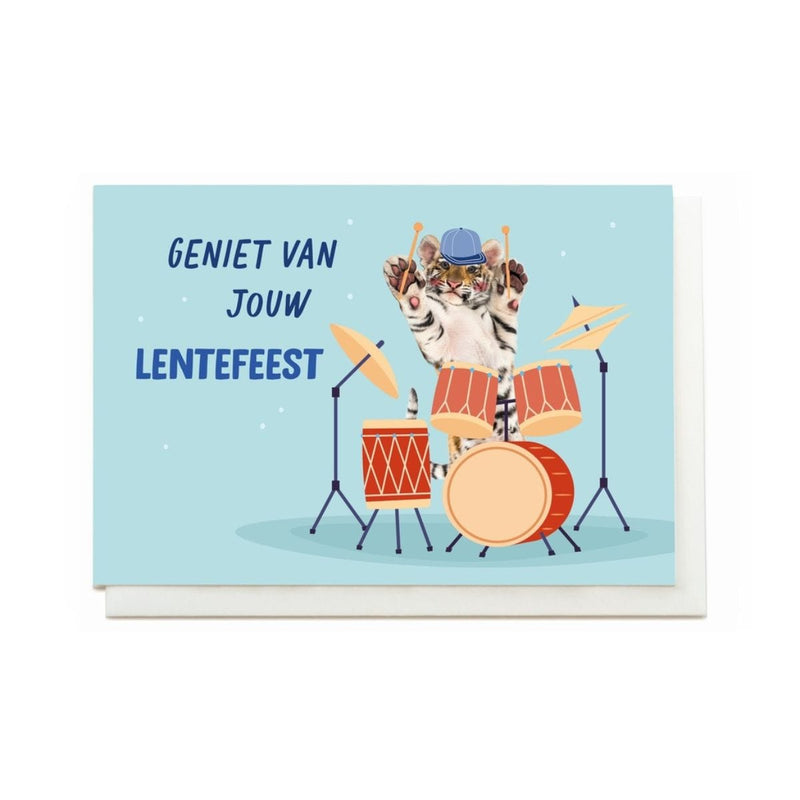 Enfant Terrible Wenskaart dubbel, Geniet van jouw Lentefeest