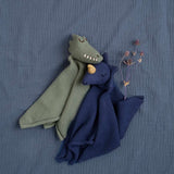 Fresk DINO Katoenen Knuffeldoekje dinosaurus, Blauw