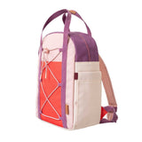 Fresk OUTDOORS Grote Colorblock Rugzak, Dusty Orchid