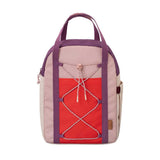 Fresk OUTDOORS Grote Colorblock Rugzak, Dusty Orchid