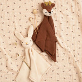 Fresk RABBIT Katoenen Knuffeldoekje met konijn, Ecru