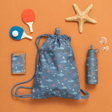 Fresk SHARK Waterdichte Zwemzak met Haaien, Blauw