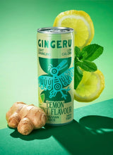 Gingeru Licht bruisende Gemberdrank in blik 250ml, Lemon & Mint