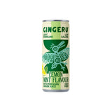 Gingeru Licht bruisende Gemberdrank in blik 250ml, Lemon & Mint