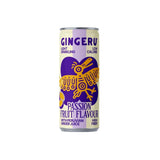 Gingeru Licht bruisende Gemberdrank in blik 250ml, Passion Fruit