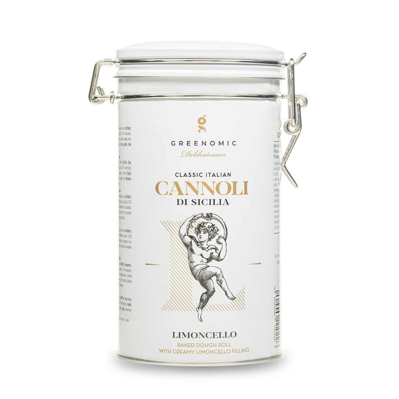 Greenomic CANNOLI in tinnen blik, Limoncello 200g