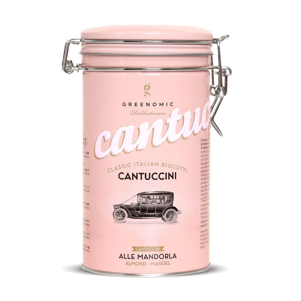 Greenomic CANTUCCINI in tinnen blik 180g, Amandelen