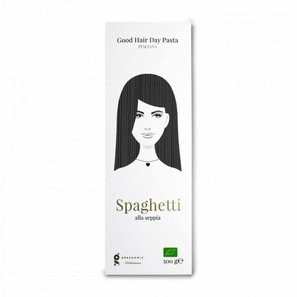 Greenomic GOOD HAIR DAY Pasta BIO Spaghetti 500g, Alla Sepia