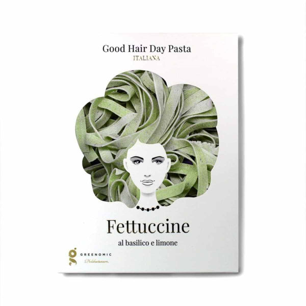 Greenomic GOOD HAIR DAY PASTA Fettuccine, Basilicum & Citroen 250g