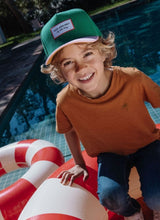 Hello Hossy MINIMALIST Baseball pet met gebogen klep, Green