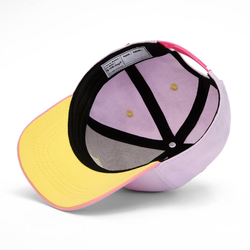 Hello Hossy MINIMALIST Baseball pet met gebogen klep, Purply