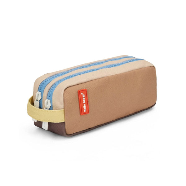 Hello Hossy Pennenzak met 2 compartimenten, Mini Walnut