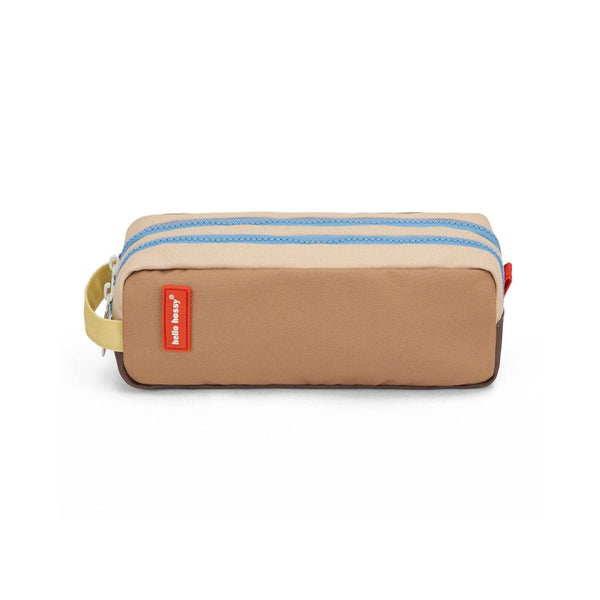 Hello Hossy Pennenzak met 2 compartimenten, Mini Walnut