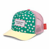 Hello Hossy PRINTED TRUCKER Pet met gebogen klep, Garden Joy