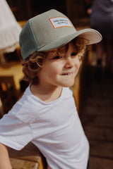 Hello Hossy TRUCKER Pet met gebogen klep, Olive Cool Kids 2-5 jaar