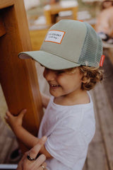 Hello Hossy TRUCKER Pet met gebogen klep, Olive Cool Kids 2-5 jaar