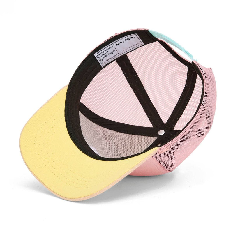 Hello Hossy TRUCKER Pet met gebogen klep, Powder Pink