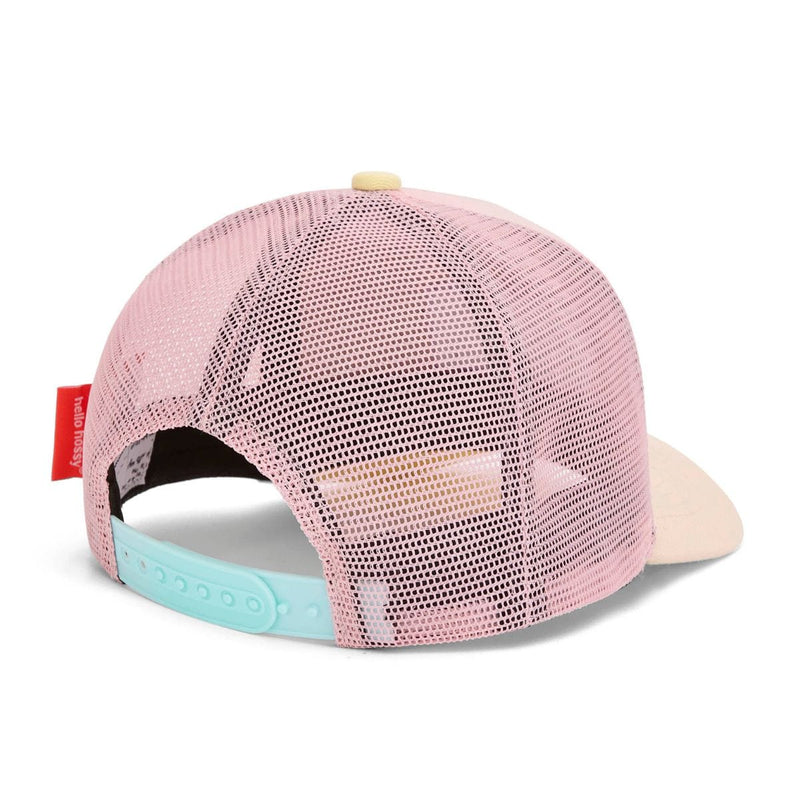 Hello Hossy TRUCKER Pet met gebogen klep, Powder Pink