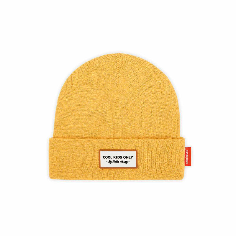 Hello Hossy URBAN CHINÉ Beanie muts, Mustard Cool Kids 2-5 jaar