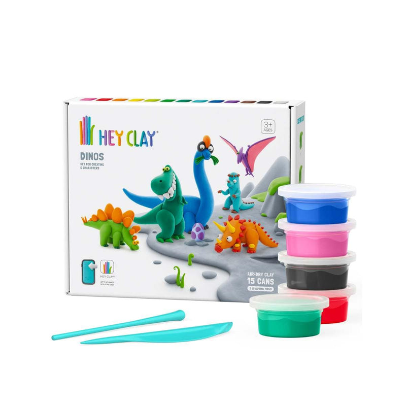 Hey Clay DINOSAURUSSEN Boetseerklei set voor 6 figuurtjes