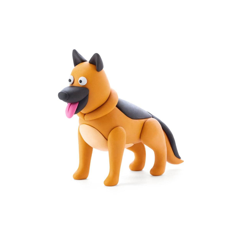 Hey Clay DOG STORY Boetseerklei set voor 1 figuurtje, Herdershond