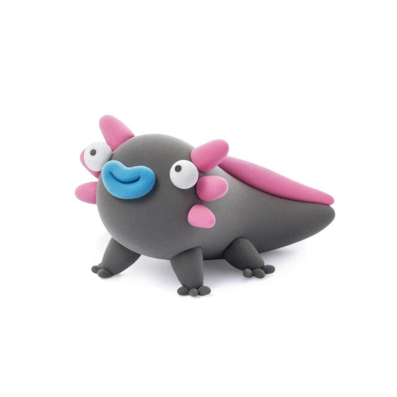 Hey Clay EXOTISCHE DIEREN Boetseerklei set voor 1 figuurtje, Axolotl