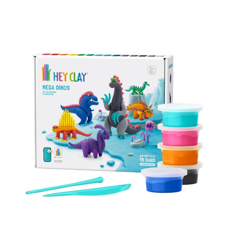 Hey Clay MEGA DINOS Boetseerklei set voor 6 figuurtjes