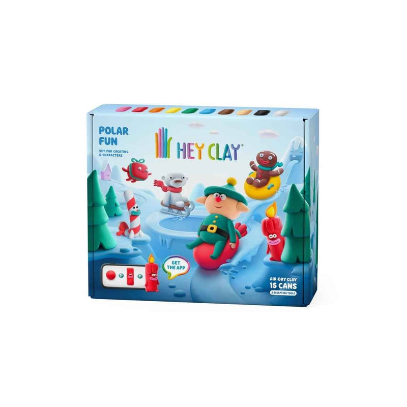 Hey Clay POLAR FUN Boetseerklei set voor 6 figuurtjes