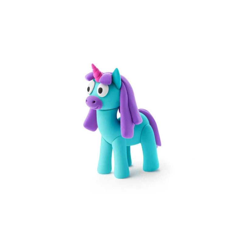 Hey Clay RAINBOW UNICORN Boetseerklei set voor 1 figuurtje, Rainy