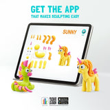 Hey Clay RAINBOW UNICORN Boetseerklei set voor 6 figuurtjes