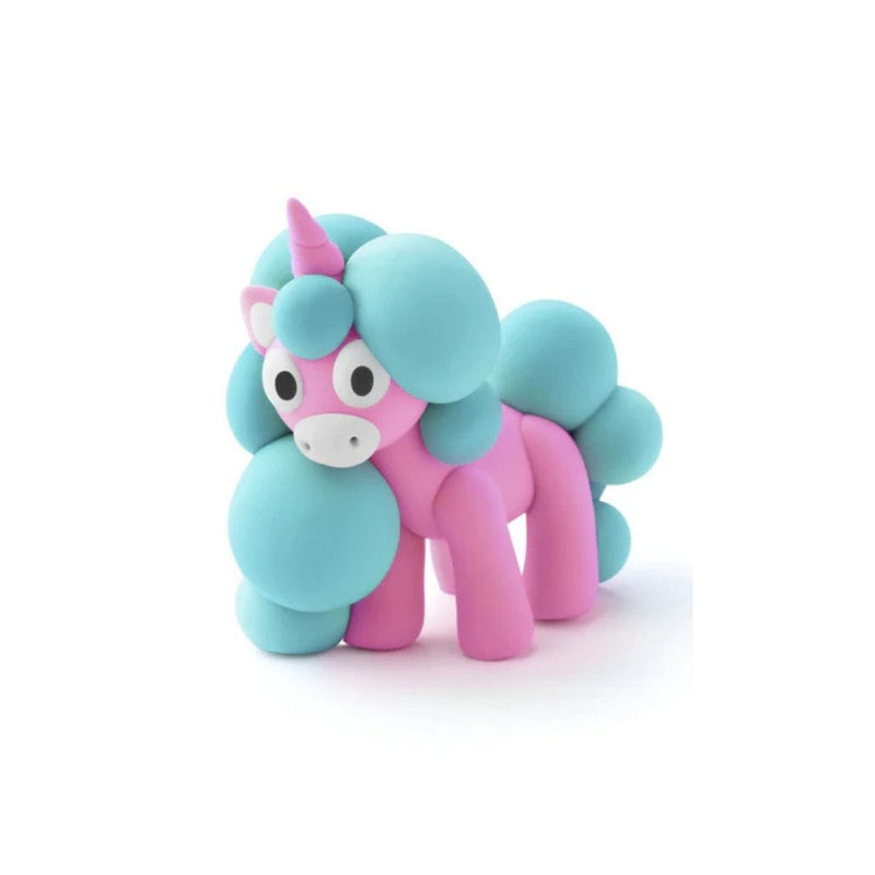 Hey Clay RAINBOW UNICORNS Boetseerklei set voor 3 figuurtjes, Lighty - Sunny - Rainy