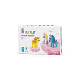 Hey Clay RAINBOW UNICORNS Boetseerklei set voor 3 figuurtjes, Lighty - Sunny - Rainy