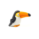 Hey Clay VOGELS Boetseerklei set voor 3 figuurtjes, Toekan - Pinguïn - Pauw