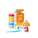 Hey Clay WINTER HOLIDAYS Boetseerklei set voor 1 figuurtje, Mrs. Claus