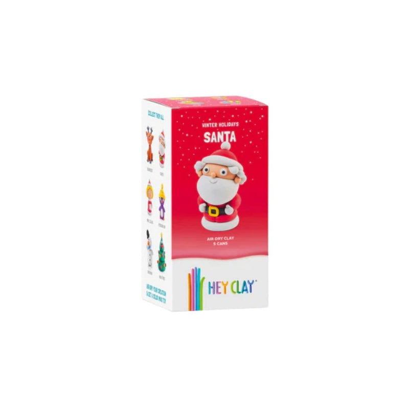 Hey Clay WINTER HOLIDAYS Boetseerklei set voor 1 figuurtje, Santa