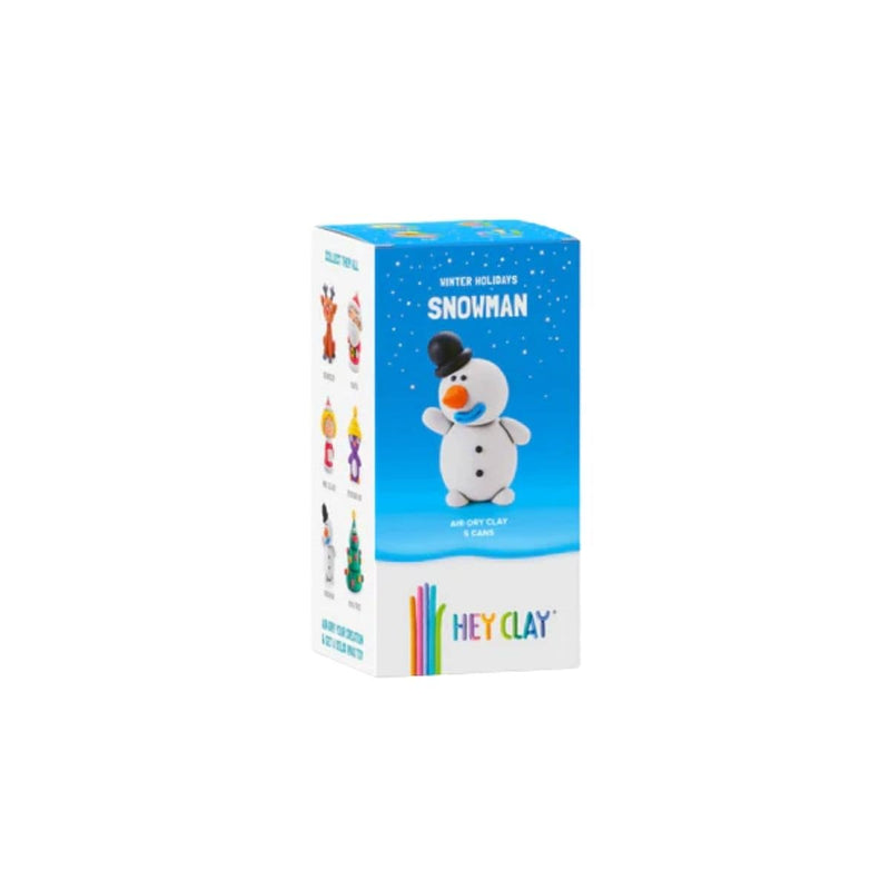 Hey Clay WINTER HOLIDAYS Boetseerklei set voor 1 figuurtje, Snowman