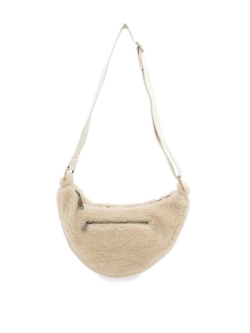 Hindbag ANDREA Teddy half moon Crossbodytas, Beige