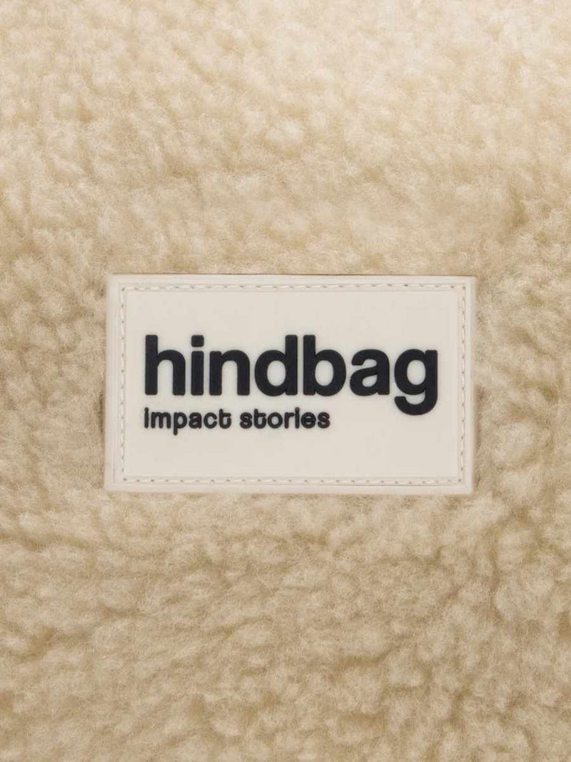 Hindbag ANDREA Teddy half moon Crossbodytas, Beige