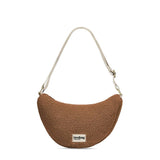 Hindbag ANDREA Teddy half moon Crossbodytas, Brown