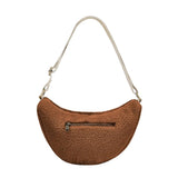 Hindbag ANDREA Teddy half moon Crossbodytas, Brown