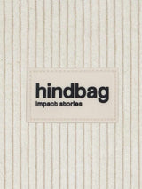 Hindbag ANDREA Velours half moon Crossbodytas, Ecru
