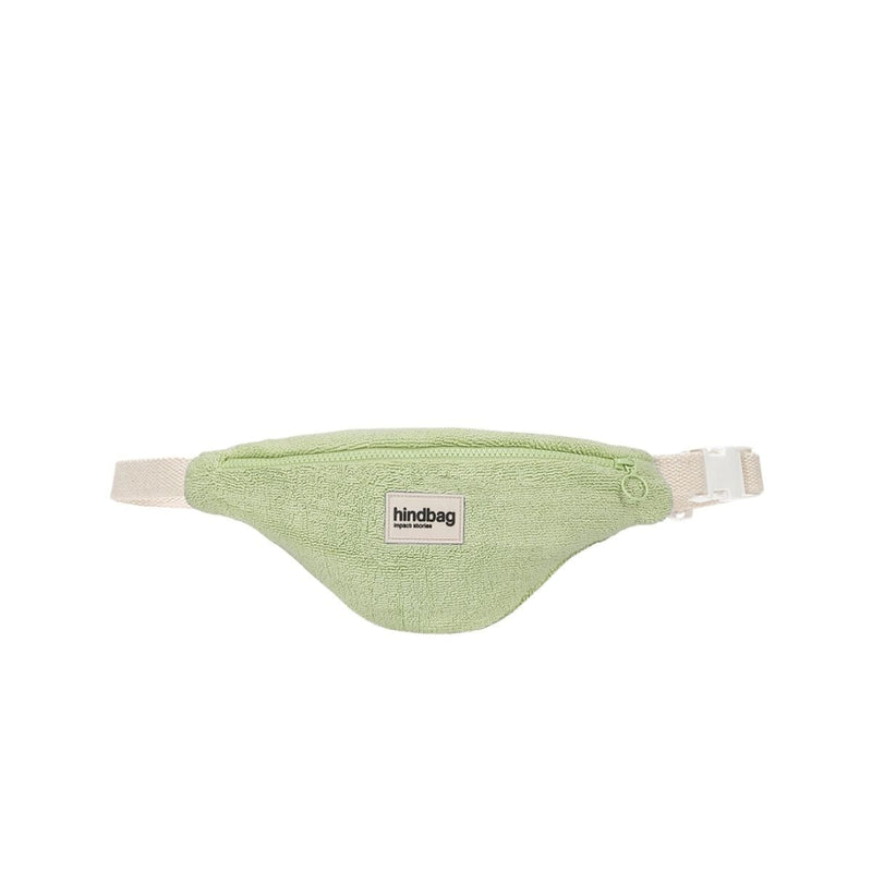 Hindbag AUGUSTIN Heuptas voor Kinderen in Badstof, Amandel Groen