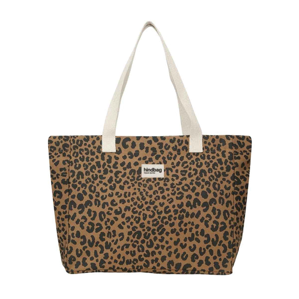 Hindbag CLAUDE Katoenen Shopper, Luipaard Cinnamon