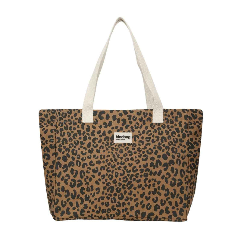 Hindbag CLAUDE Katoenen Shopper, Luipaard Cinnamon