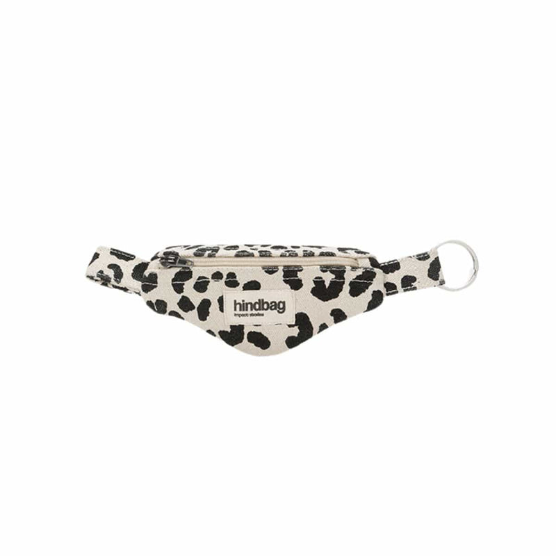 Hindbag CÔME Fannypack Sleutelhanger met rits, Luipaard Ecru