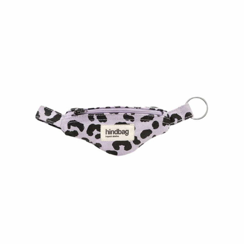 Hindbag CÔME Fannypack Sleutelhanger met rits, Luipaard Lila