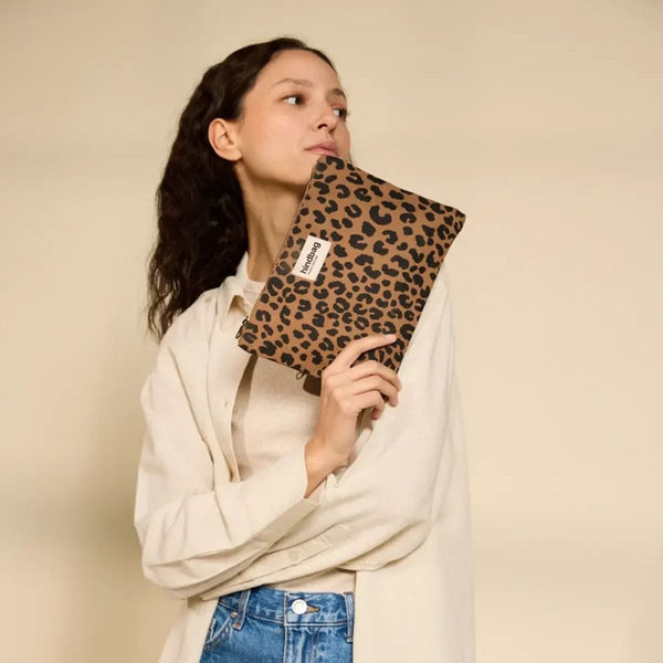 Hindbag EMA Katoenen Pouch, Luipaard Cinnamon