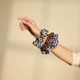 Hindbag GOA Set van 3 Scrunchies, Luipaard
