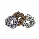 Hindbag GOA Set van 3 Scrunchies, Luipaard