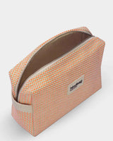 Hindbag LÉON Geweven Toilettas, Coral